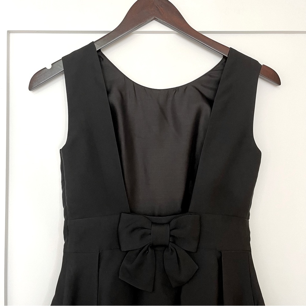 Kate Spade Black Silk Bow Back Dress (0)